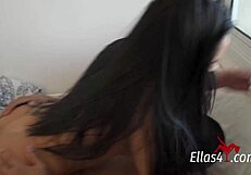 i ate with the little brunette girlfriend of marlon