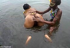 When the Two Lesbians of the Tribe Bathe Together in the Village River