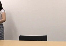 Is this busty Japanese teen idol ready for her audition? She shows off her cute body and more.