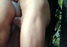 i bent over petal for a huge cock doggystyle pounding, her shaved pussy taking every inch in this retro homemade update.