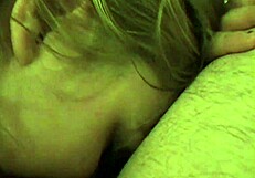 Blonde with big tits bent over in homemade doggystyle