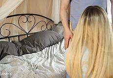 doctor fucks his patient during home exam, rough and deep in the bedroom