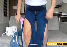 Latina Babe at Casting