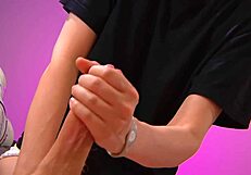 Roommate Girl Handjob With Cumshot