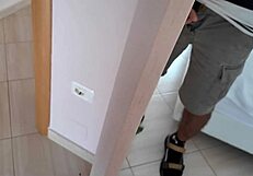 Can you believe stepmom's shock at seeing her stepson's huge dick?