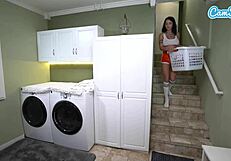 Big tit teen masturbating fucked