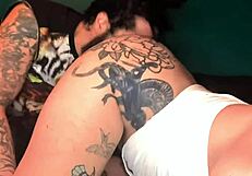 Watch Foxxy get pounded hard with sloppy blowjob and ass eating!