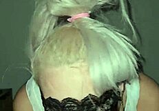 Blonde stepsister getting fucked while I watch eagerly