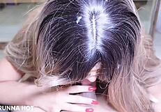 why is the job girl sucking the old man's dick without a condom?