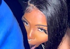 Intriguing wet blowjob session with lots of cum in the mouth, full video.