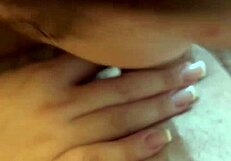 Slutty employee sucking boss's big cock!