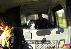 Female Fake Taxi - British Milf Brunette Gives Her Passenger a Rimjob and Fingers His Ass