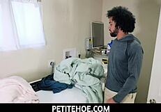 Petitehoe - client james angel gets exactly what he wants from hot maid honey hayes in no time