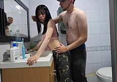 Laura Fucks the Boyfriend of Her Best Friend in the Bathroom She Enters Handserala and She Leaves Herself