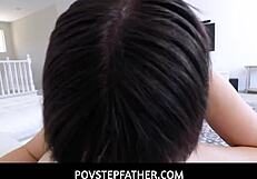 Nude Bratty Stepdaughter's Deepthroat Blowjob Handjob Gift for POV Stepdaddy Alex Kane