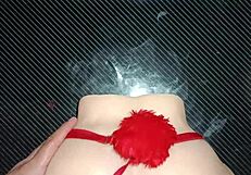 Sexo Anal Con Candy En Tanga Roja Con Pompón