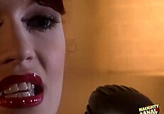 Slutty Blonde Fantasizes Bum Plowing with Dildos