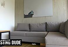 thick colombian model rides agent's big cock