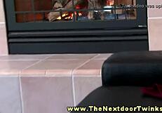 Amateur twink rims his pal