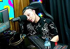 Victoria Camargo's Hairy Pussy Peeks on Podcast Table