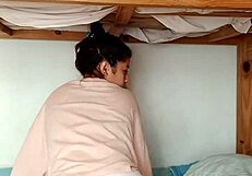 selene does naked at home for her voyeur neighbor