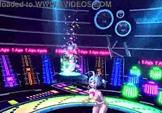 Hatsune Miku is featured in a nude bunny costume for the Project Diva age again mod.