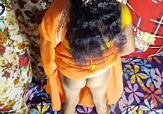 your desi village bhabhi in saree blouse