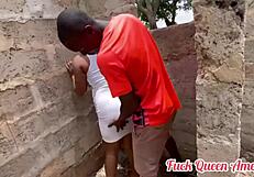 Mason Fucks Site Owner Outdoors with Intense Creampie Action