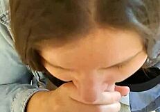 i got stuck in the wardrobe but received a blowjob