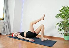 christmas mood flexing & pole dancing exercising