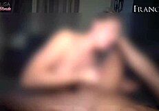 Blonde Amateur Licks Ass And Drains Balls In Mouth During Movie Night