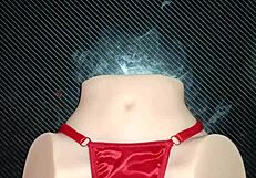 Sexo Anal Con Candy En Tanga Roja Con Pompón