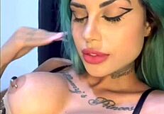 tati zaqui enjoying solo fun