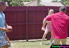 Familyorgasm - Daughters Pamper Old Stepdads After Soccer