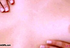 Tall and pretty brunette model shares her body during casting interview