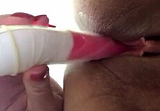Horny milf masturbates with toy since no cock to make her cum