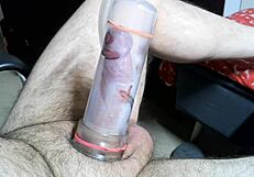 Pump and cum solo homemade orgasm