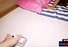 real thailand gogo chick gets creampied hard