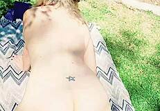 Maturemons Fingering and Pussy Play in the Garden!