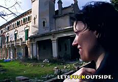 lets fuck outside cemetery fuck for small 18+ brunette