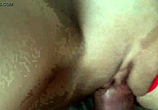 horny chick gets quickie and licks off cum