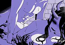 In the depths of desire, a man encounters a hellishly cute creature and engages in intense fucking.