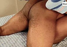 Ebony pussy gets BBC on rainy day