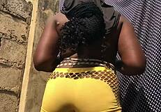 Is the seductive slut satisfied after sunset sex?