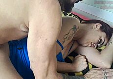 Night visit to stepdaughter's room leaves her creamy!