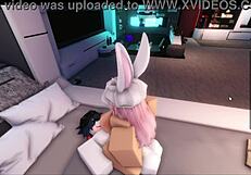Breaking Pussy in Roblox Game