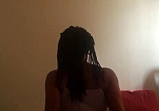 Amateur Ebony Princess Riding Dick in Homemade Scene