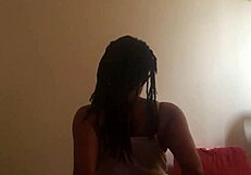 Amateur Ebony Princess Riding Dick in Homemade Scene