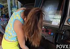 Zoe Foxx Gives Rough POV Blowjob And Fucking To Slut