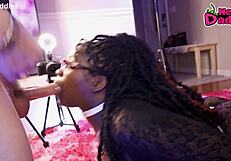 Black 28 ~ 20 Year Old Ebony Whore Inhales White Daddy